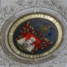 Arms of Sombor on the ceiling of city assembly building