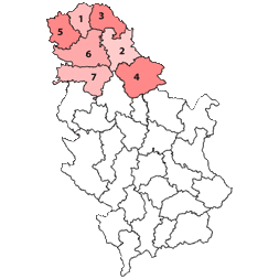 Vojvodina, administrative districts